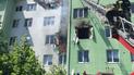 Под Киевом больше трех часов тушили пожар в многоэтажке, где произошел взрыв