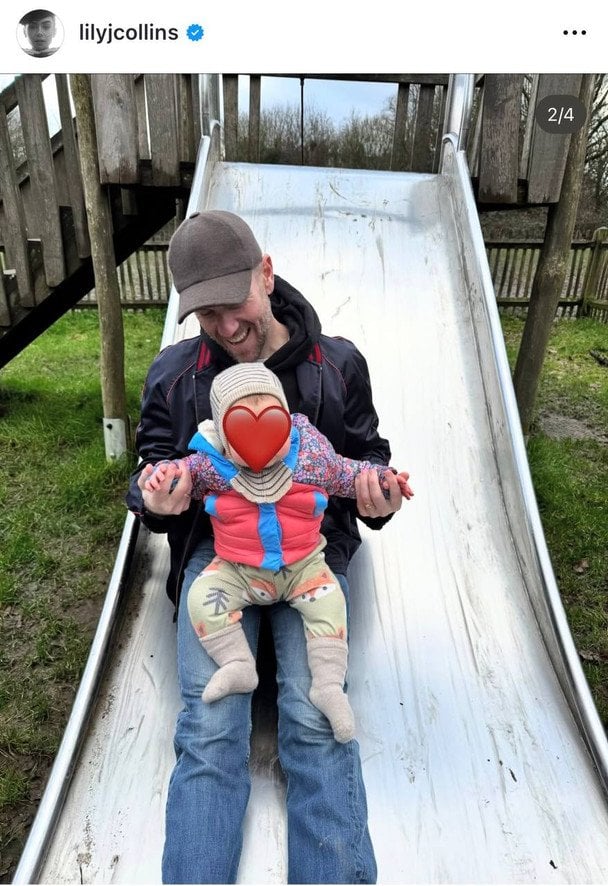 Чоловік Лілі Коллінз з їхньою донькою / © Instagram Лілі Коллінз