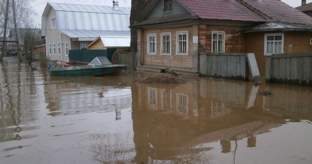 Повінь у Великому Устюгу_4 / © ВКонтакте/Подслушано Великий Устюг