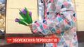 У центрі Дніпра перехожим роздали півтисячі штучних крокусів