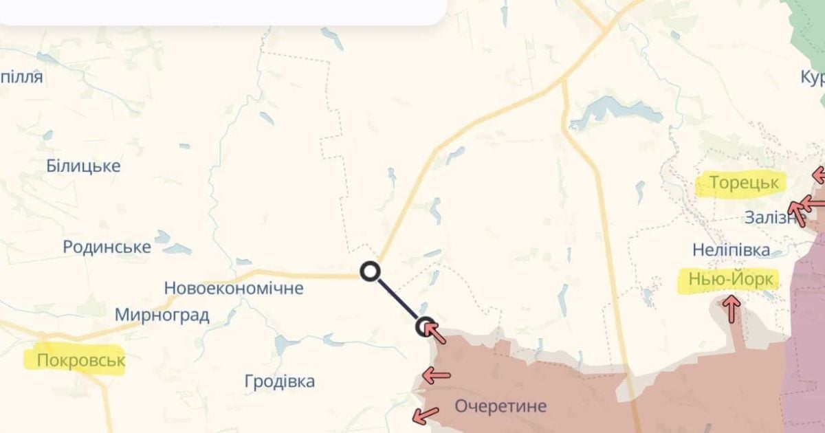 Скриншот з карти