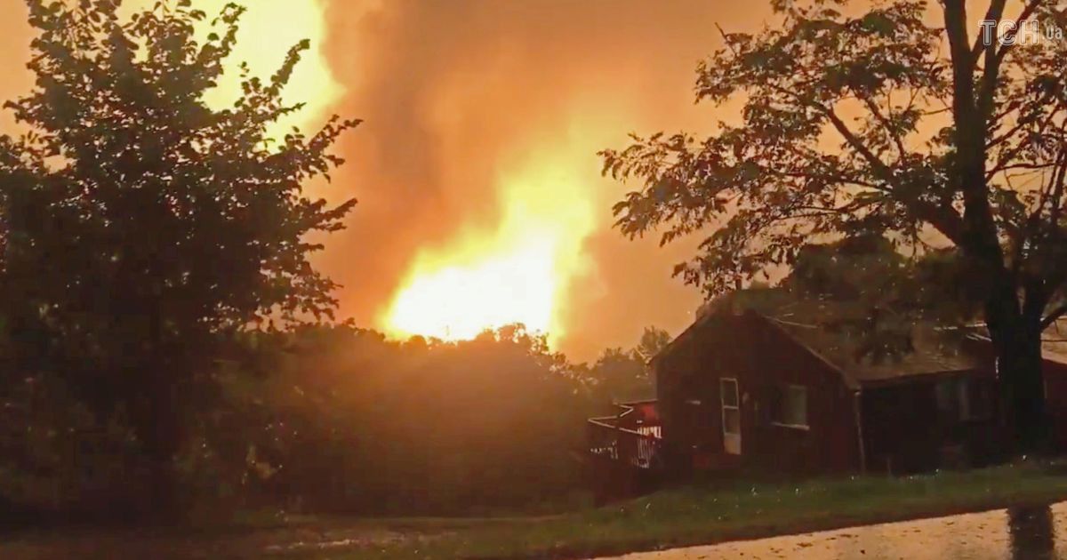 У США посеред житлового кварталу на газопроводі стався потужний вибух