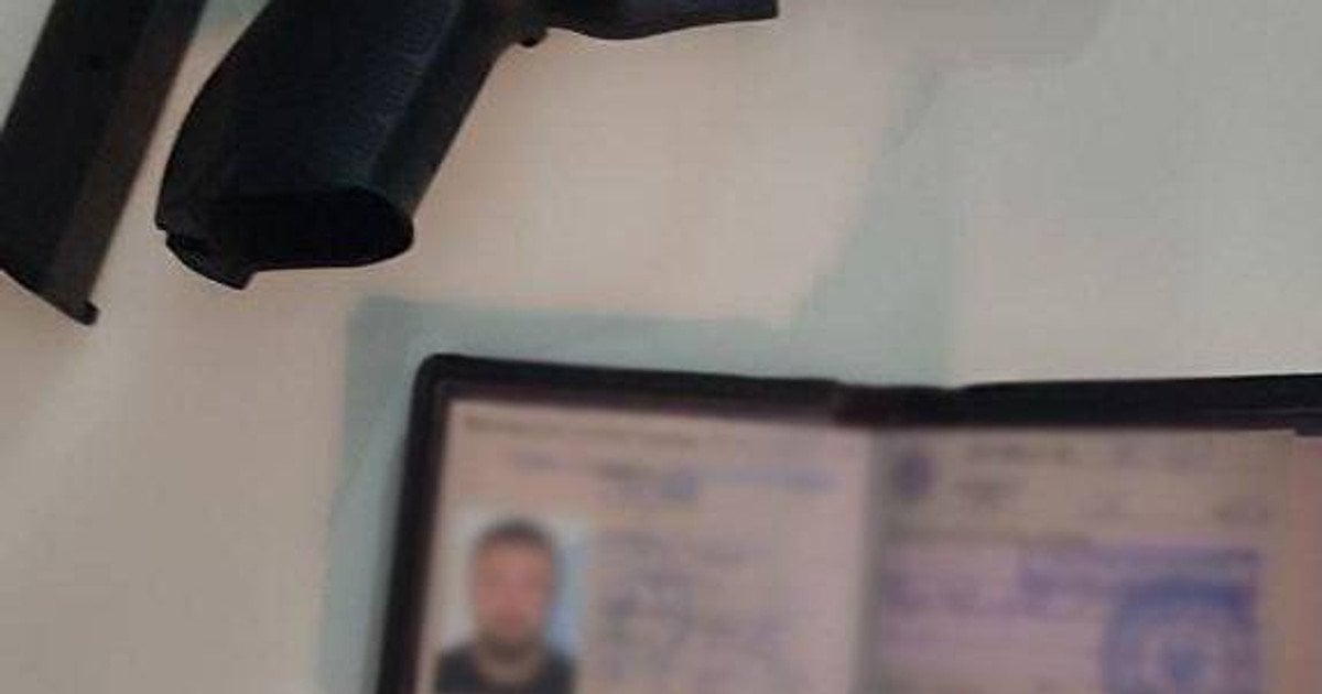 Изъятое оружие нападавшего