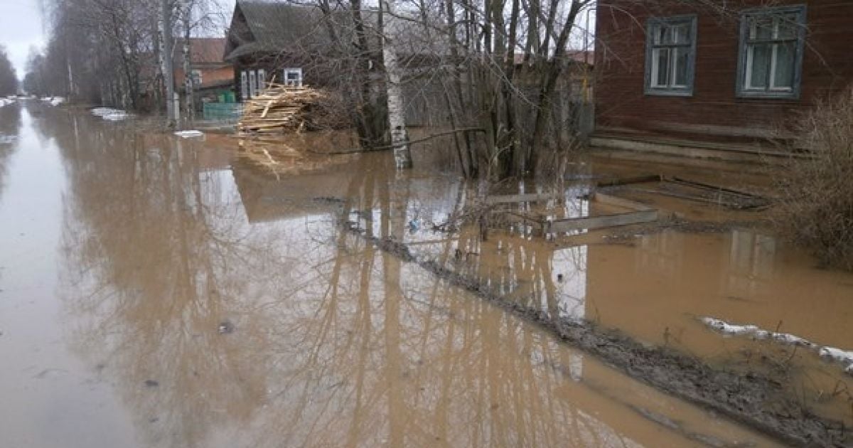 Повінь у Великому Устюгу_13 / © ВКонтакте/Подслушано Великий Устюг