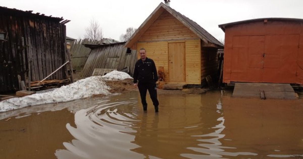 Повінь у Великому Устюгу_11 / © ВКонтакте/Подслушано Великий Устюг