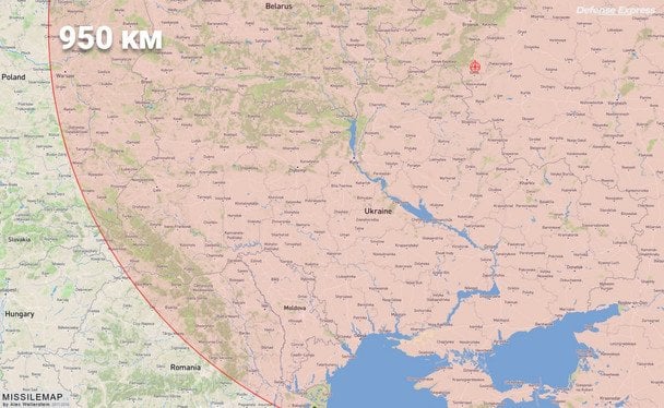 Карта поражения реактивных дронов РФ / © Defence express