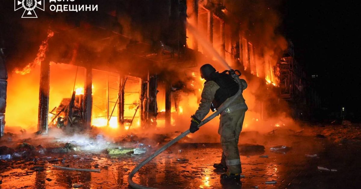 Последствия русских ударов по Одесской области.