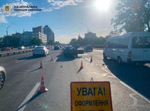 У Києві з вини п’яного водія сталася потрійна ДТП / © Поліція Києва