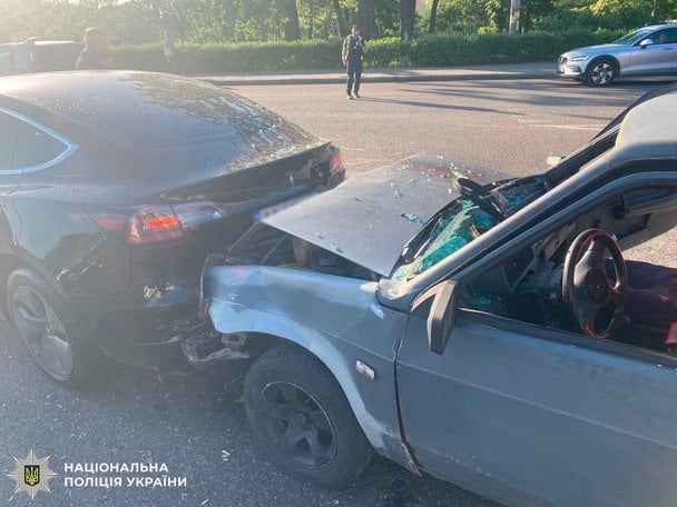 У Києві з вини п’яного водія сталася потрійна ДТП / © Поліція Києва