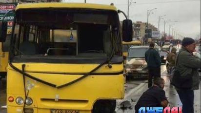 Три крупные аварии с участием маршруток в Киеве