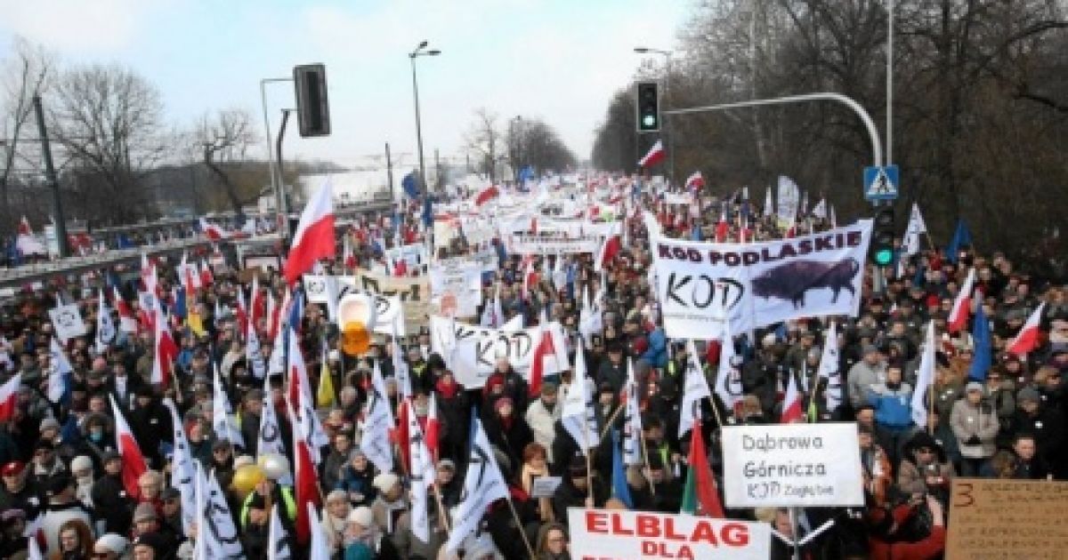 Варшава, марш підтримки Валенси