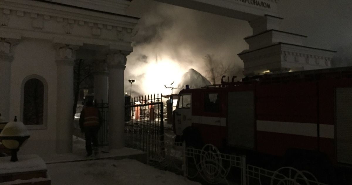 У Києві вночі горіла МАУП