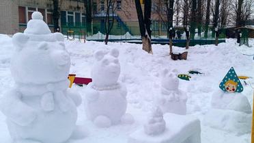 сніг сніговик скульптура_18 / © instagram.com/natali.bsk