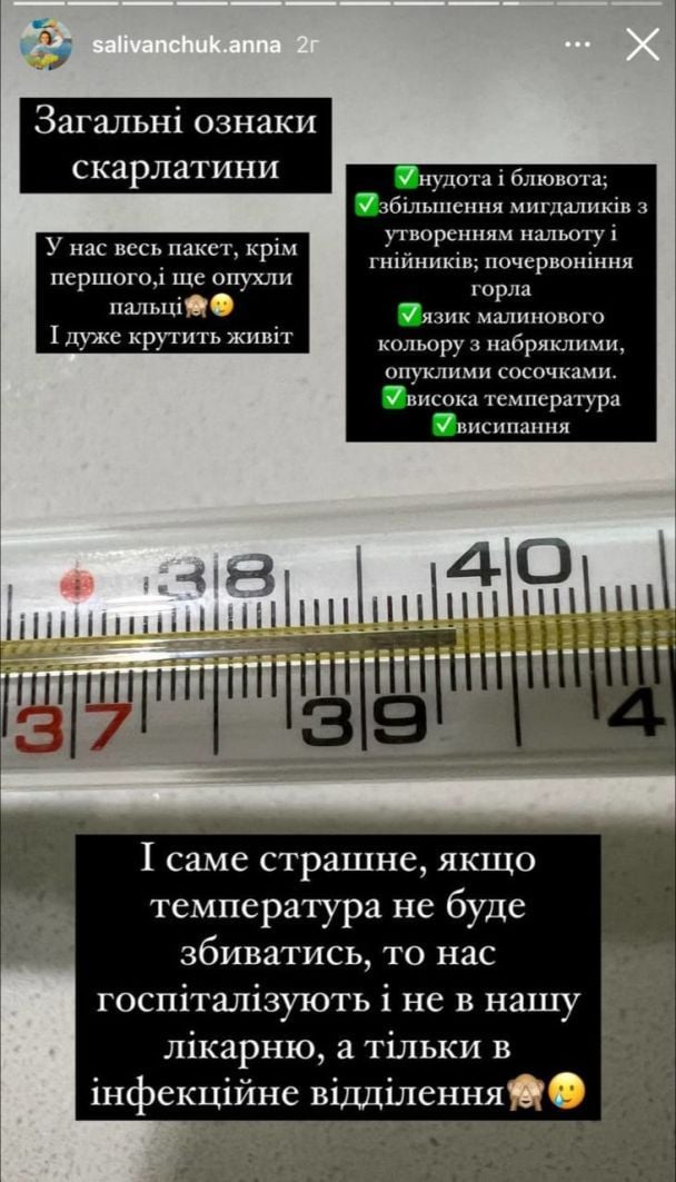 У Анны Саливанчук заболел сын / © instagram.com/salivanchuk.anna