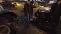 В Киеве на мосту Патона лоб в лоб столкнулись внедорожники, движение транспорта парализовано