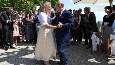 весілля глави МЗС Австрії Карін Кнайсль, Путін_6 / © Reuters