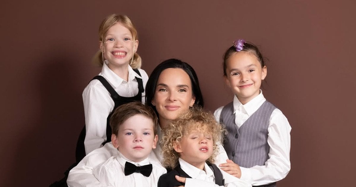 Інна Мірошниченко з дітьми