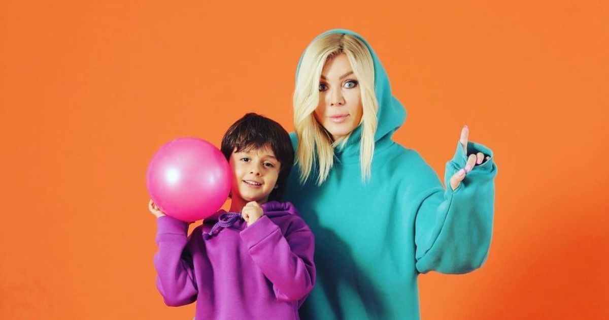 Ирина Билык с сыном Табризом