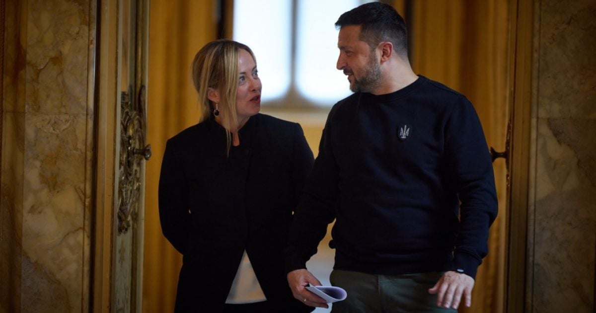 Джорджа Мелоні та Володимир Зеленський