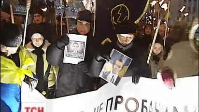 В столице почтили память активиста Макара Колесникова факельным шествием