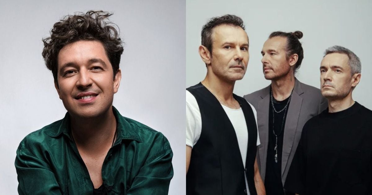 Дмитро Шуров та учасники гурту "Океан Ельзи"