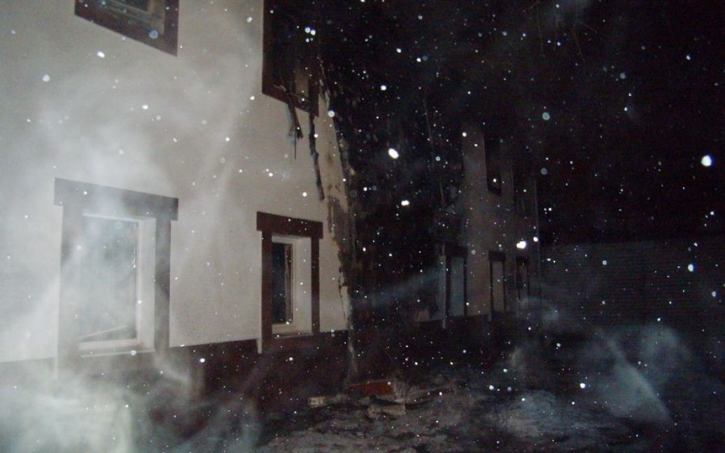 Пожар произошел в помещении административно-офисного здания / © Управление ГСЧС Киева