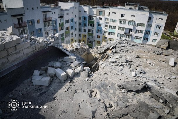 The aftermath of the Russian attack on Kharkiv, April 6, 2026