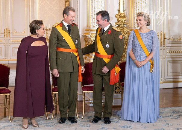 Велика герцогиня Марія-Тереза, великий герцог Анрі, принц Гійом і принцеса Стефанія / © Getty Images