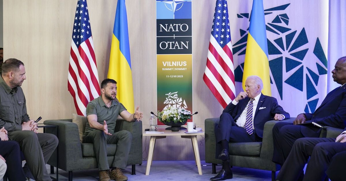 Зеленский и Байден на саммите НАТО