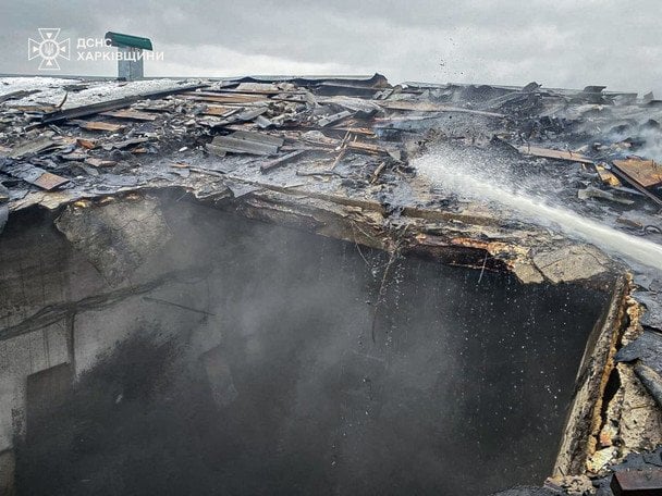 На Харківщині через російський обстріл ферми загинуло 100 свиней та поранено чоловіка / © ДСНС України
