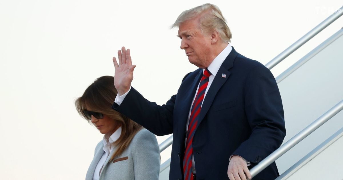 Борт № 1 та величезний кортеж: Трамп із дружиною прибув до Гельсінкі