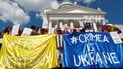 У Гельсінкі тисячі людей протестували проти зустрічі Трампа і Путіна, згадали про Крим і Сенцова