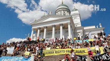 Протести проти зустрічі Трампа і Путіна у Генсількі_4 / © Reuters