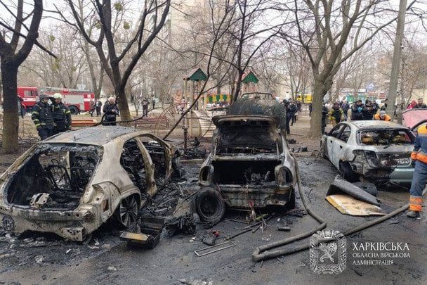Удари були по Холодногірському та Новобаварському районах. / © Олег Синєгубов