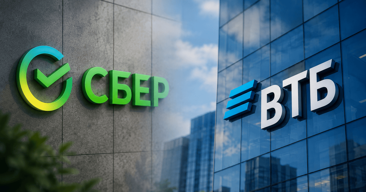 Найбільші банки Росії «Сбер» та «ВТБ»