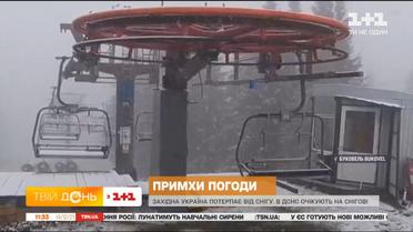 За вчера снегом засыпало почти всю Западную Украину