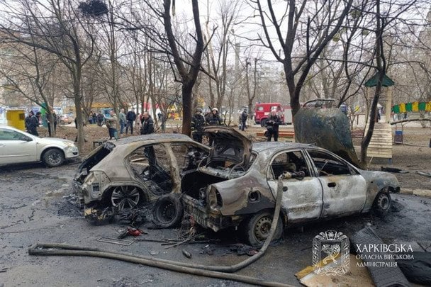 Удари були по Холодногірському та Новобаварському районах. / © Олег Синєгубов