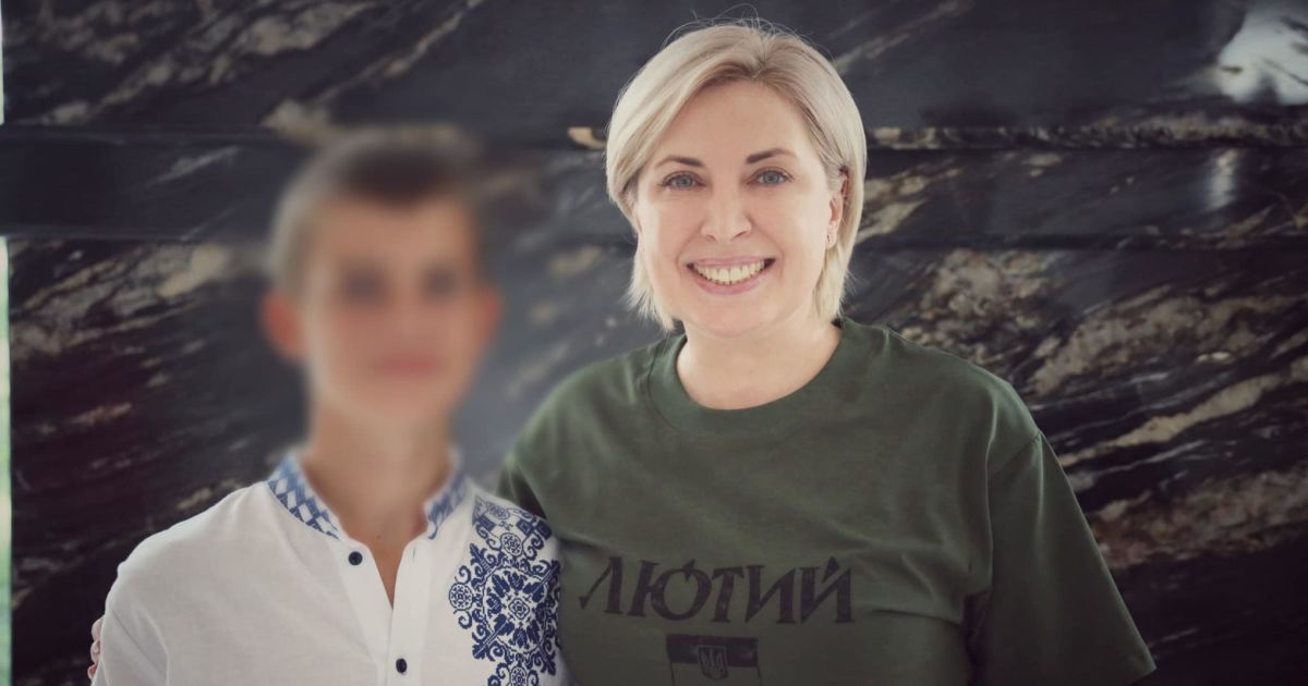 14-year-old Ivan with Minister Vereshchuk / Photo: Iryna Vereshchuk