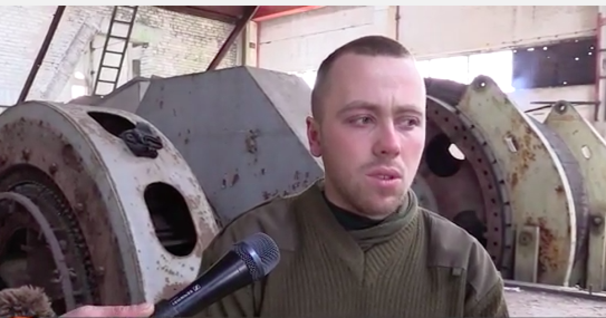 Интервью было снято 19 февраля в селе Пески недалеко от Донецка