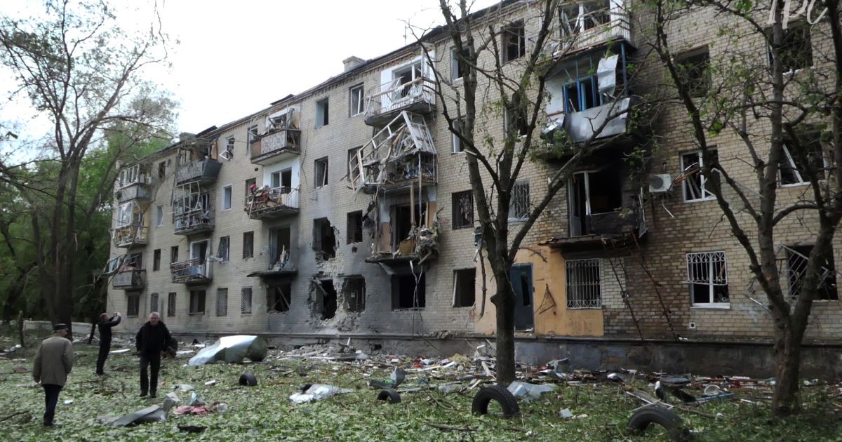 Обстріл РФ Херсона. Фото:  Медіа-центр ІРС-Херсон