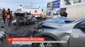Іномарка спровокувала автотрощу біля світлофора у Дніпрі