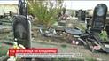 У Харкові священик на позашляховику розтрощив своєю машиною з десяток могил