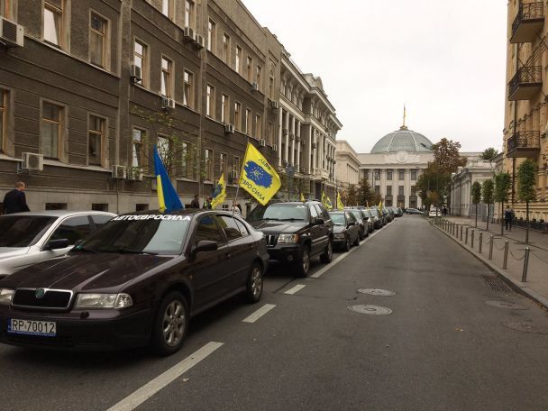 Акція протесту ГО "АвтоЄвроСила" / © ЧЕСНО