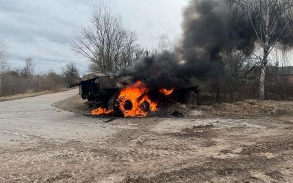 Полиция в Киевской области уничтожила два танка оккупанта: видео
