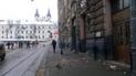 Обвал фасада в Львове