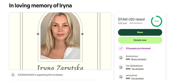 Скриншот із сайту GoFundMe / © скриншот