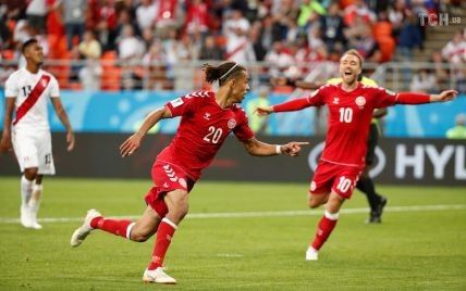 Дания победила Перу, еще один пенальти назначили после видеоповтора
