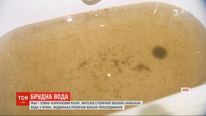 На столичной Оболони второй день из кранов течет мутная вода с запахом болота