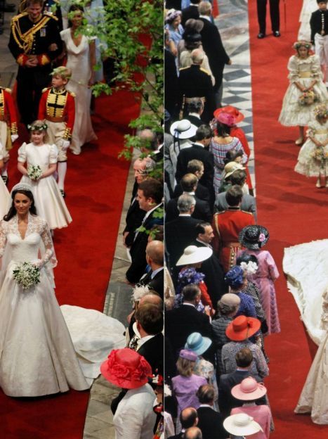 Свадьба Кэтрин и Уильяма в 2011 и свадьба принцессы Дианы и принца Чарльза в 1981 году / © Getty Images