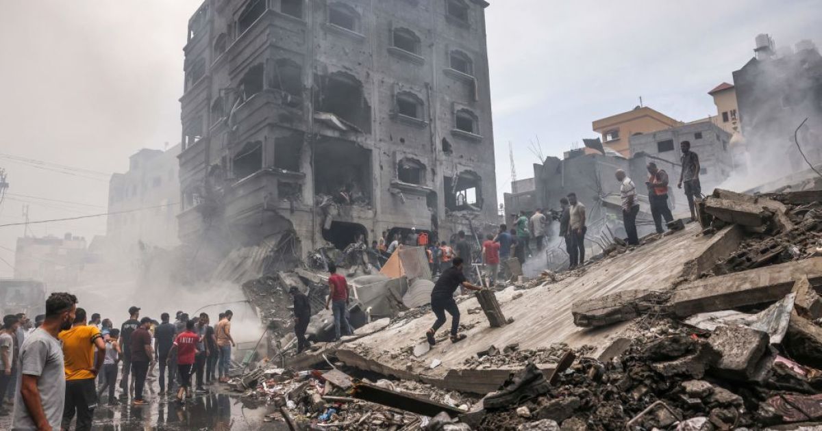 Последствия атаки Израиля по Сектору Газа в ночь на 9 октября